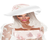 Remi White/Pink Hat