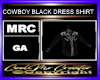 COWBOY BLACK DRESS SHIRT