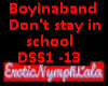 Don't stay in school