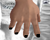 Black Nails Hand