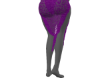PURPLE LACE SPLIT SKIRT