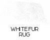 Bun! White Fur Rug