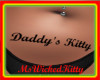 Daddy's Kitty Belly Tat