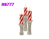 HB777 CandyCane Candles