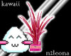 plants kawaii pink
