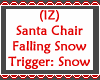 Chair Santa wFallin Snow