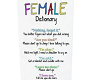 Female Dictionary Poster