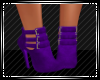 Purple Buckle Boots