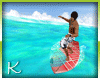 K$ Big wave + Surfing