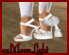 -ML- Qyana White Heels