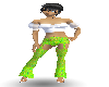[BT]green dotted pants