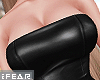 ♛F-Leather Dress Black