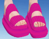 N. Pink Cozy Sandals