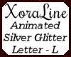 (XL)Silver Glitter - L