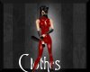 Red sleevless catsuit