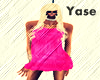 {Yase} Pink Sexy Dress