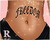 Freedom Belly Tattoo