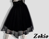 Black frilly skirt