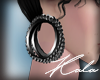 !A black earrings