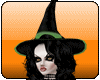 WITCH HAT - BLACK~GREEN