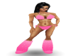 Pink Rave Bikini w Boots