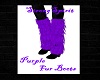 Purple fur Boots