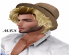 FEDORA WITH BLOND HAIR