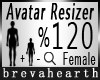 Avatar Scaler 120% F