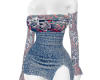 SKULL DENIM DRESS