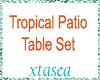 Tropical Patio Table Set