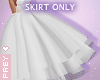 Wedding White Lyr Skirt