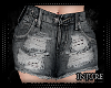 I| Grey Grunge Shorts