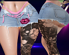 RLL saia jeans  kiss me
