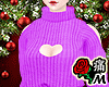 蝶 Purple Sweater Dress