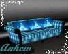 Blue Christmas Sofa