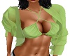 LIME LAYERABLE CROP COAT