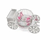 Pink&White Carriage Crib