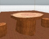 light brown tree table