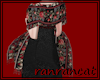 +shawl red rose