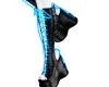 Blue Neon Platform Bootz