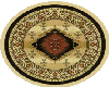 Brown Round rug