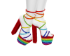 Rainbow heels