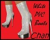 White PVC Boots