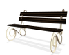 Qt-Pose Bench-Brown Wood