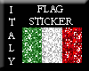 Sparkly Italian Flag