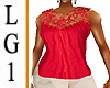 LG1 Red Lace Top