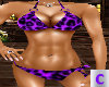 Purple Leopard Bikini 