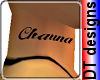 Chauna neck tattoo