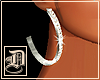White Diamond Hoops