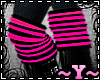 ~Y~Knee Warmers Blk/Pink